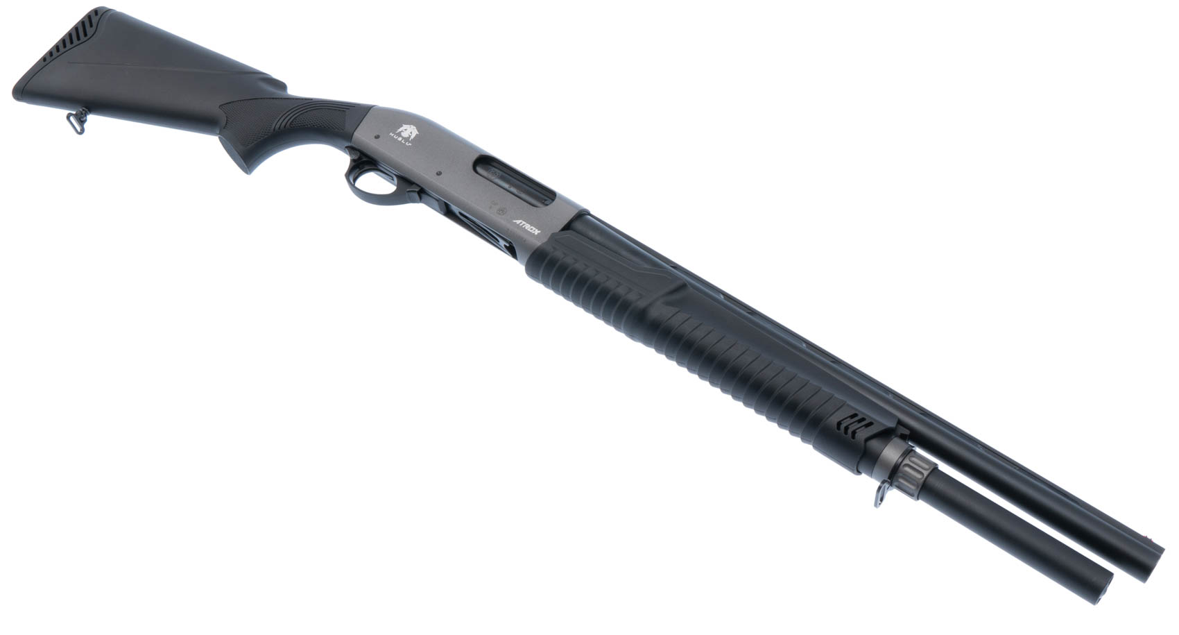 Помповое ружье HUGLU ATROX STANDART GREY 1, 12х76 гражданское охотничье ...
